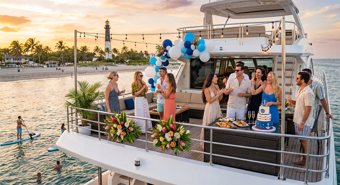 How to Make a Birthday Celebration Special on a Pompano Beach Yacht