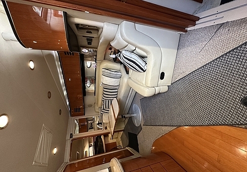 Inside Lounge Area of Aquaholics Florida Yacht Charters