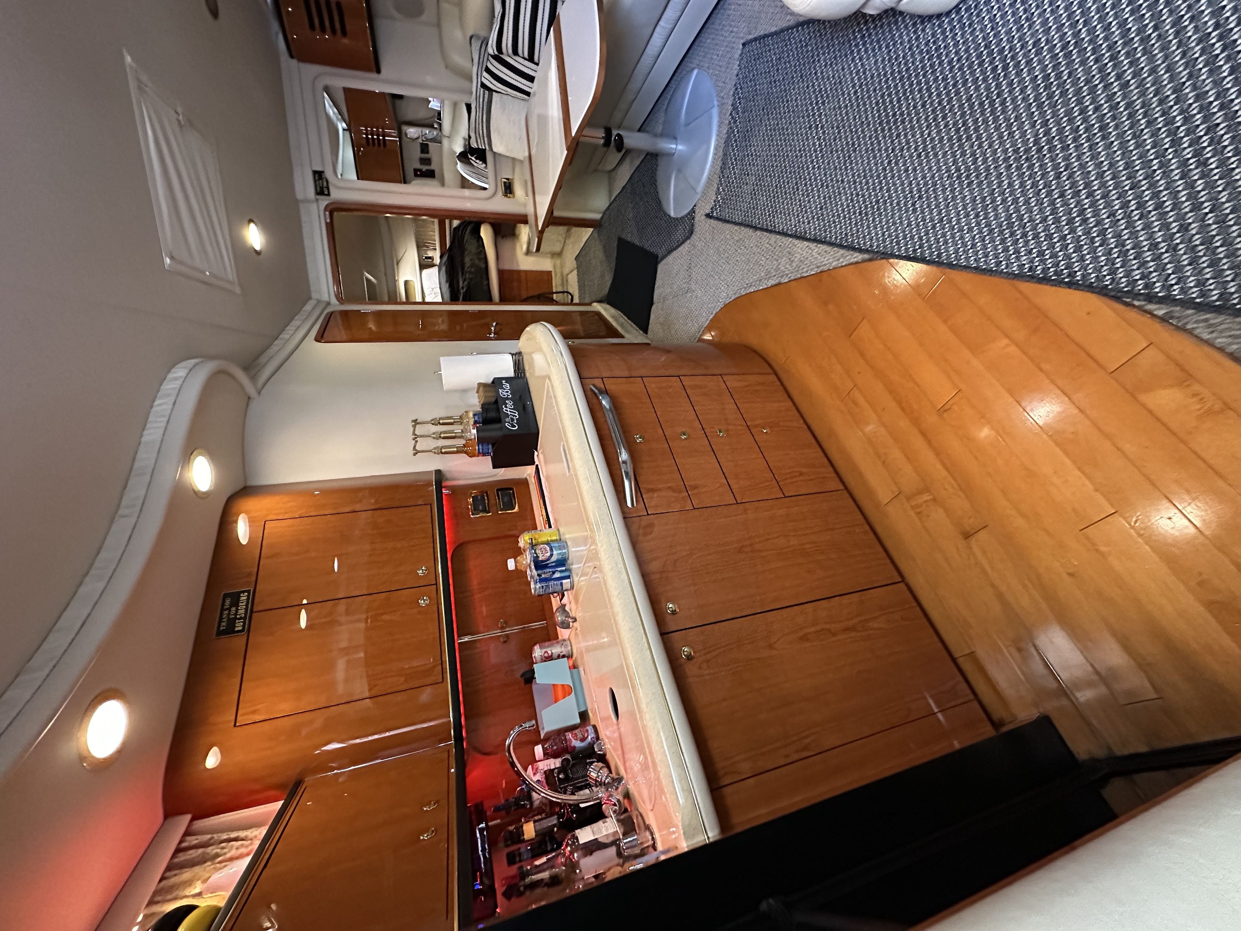 Bar Area of the "Jokers Wild" Ft Lauderdale Yacht Charter